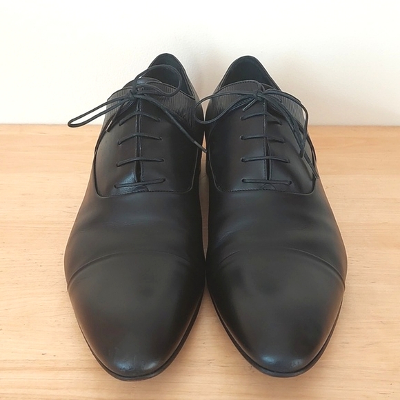 Louis vuitton black leather lace-up Oxford shoes - Picture 2 of 16